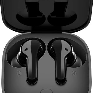 QCY T13 True Wireless Earbuds Bluetooth 5.1 Headphones Touch Control with Charging Case Waterproof Stereo Earphones in-Ear Built-in Mic Headset 40H Playtime (Black)